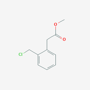 molecular formula C10H11ClO2 B248879 Methyl 2-[2-(chloromethyl)phenyl]acetate 