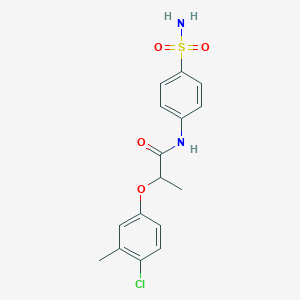 molecular formula C16H17ClN2O4S B2488791 2-(4-chloro-3-methylphenoxy)-N-(4-sulfamoylphenyl)propanamide CAS No. 692271-13-9