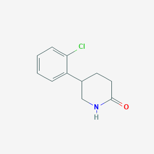 molecular formula C11H12ClNO B2488795 5-(2-Chlorophenyl)-2-piperidone CAS No. 87922-77-8