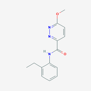 molecular formula C14H15N3O2 B2488847 N-(2-乙基苯基)-6-甲氧基吡啶并[3,4-d]嘧啶-3-甲酰胺 CAS No. 1257546-55-6