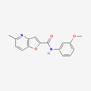 molecular formula C16H14N2O3 B2488857 N-(3-methoxyphenyl)-5-methylfuro[3,2-b]pyridine-2-carboxamide CAS No. 941969-39-7