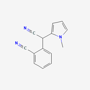 molecular formula C14H11N3 B2488870 2-[氰基(1-甲基-1H-吡咯-2-基)甲基]苯基碳腈 CAS No. 127667-29-2