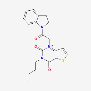 3-butyl-1-[2-(2,3-dihydro-1H-indol-1-yl)-2-oxoethyl]-1H,2H,3H,4H-thieno[3,2-d]pyrimidine-2,4-dione