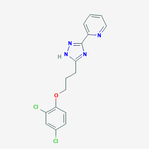 molecular formula C16H14Cl2N4O B248890 2-{3-[3-(2,4-dichlorophenoxy)propyl]-1H-1,2,4-triazol-5-yl}pyridine 
