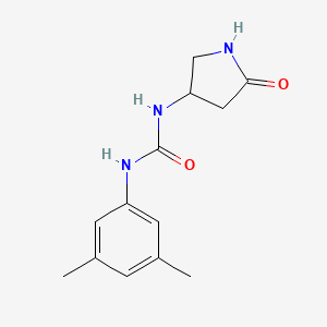 molecular formula C13H17N3O2 B2488916 1-(3,5-Dimethylphenyl)-3-(5-oxopyrrolidin-3-yl)urea CAS No. 1396680-92-4