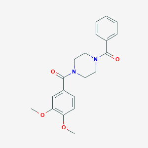 molecular formula C20H22N2O4 B248892 1-Benzoyl-4-(3,4-dimethoxybenzoyl)piperazine 