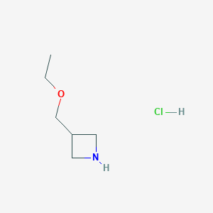 molecular formula C6H14ClNO B2488920 3-(乙氧甲基)氮杂环丁烷;盐酸盐 CAS No. 897019-61-3