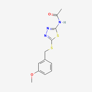 N-{5-[(3-methoxybenzyl)sulfanyl]-1,3,4-thiadiazol-2-yl}acetamide