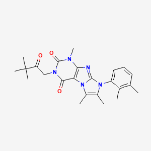 2-(3,3-Dimethyl-2-oxobutyl)-6-(2,3-dimethylphenyl)-4,7,8-trimethylpurino[7,8-a]imidazole-1,3-dione