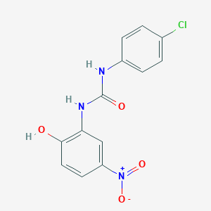 molecular formula C13H10ClN3O4 B2488936 1-(4-Chlorophenyl)-3-(2-hydroxy-5-nitrophenyl)urea CAS No. 1904426-01-2