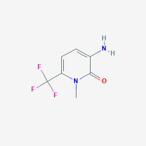 molecular formula C7H7F3N2O B2488937 3-Amino-1-methyl-6-(trifluoromethyl)-1,2-dihydropyridin-2-one CAS No. 1087789-03-4