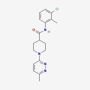 molecular formula C18H21ClN4O B2488962 N-(3-氯-2-甲基苯基)-1-(6-甲基吡啶-3-基)哌啶-4-甲酰胺 CAS No. 1421477-61-3