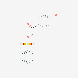 molecular formula C16H16O5S B248900 2-(4-Methoxyphenyl)-2-oxoethyl 4-methylbenzenesulfonate 