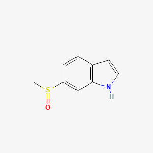 molecular formula C9H9NOS B2489008 6-甲烷磺酰基-1H-吲哚 CAS No. 1056159-12-6