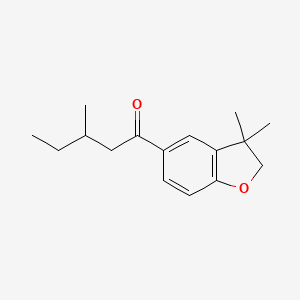 1-(3,3-Dimethyl-2H-1-benzofuran-5-yl)-3-methylpentan-1-one