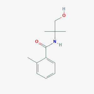 molecular formula C12H17NO2 B2489045 N-(1-hydroxy-2-methylpropan-2-yl)-2-methylbenzamide CAS No. 95217-40-6