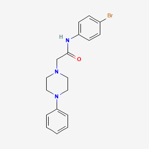N-(4-bromophenyl)-2-(4-phenylpiperazin-1-yl)acetamide