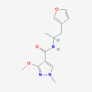 N-(1-(furan-3-yl)propan-2-yl)-3-methoxy-1-methyl-1H-pyrazole-4-carboxamide
