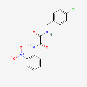 molecular formula C16H14ClN3O4 B2489061 N1-(4-氯苄基)-N2-(4-甲基-2-硝基苯基)草酰胺 CAS No. 941963-48-0