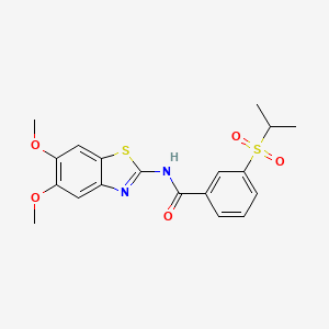 N-(5,6-dimethoxybenzo[d]thiazol-2-yl)-3-(isopropylsulfonyl)benzamide