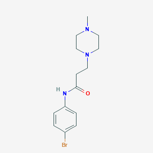 molecular formula C14H20BrN3O B248908 N-(4-bromophenyl)-3-(4-methylpiperazin-1-yl)propanamide 