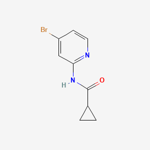 molecular formula C9H9BrN2O B2489080 N-(4-bromopyridin-2-yl)cyclopropanecarboxamide CAS No. 1529768-99-7