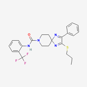 2-phenyl-3-(propylsulfanyl)-N~8~-[2-(trifluoromethyl)phenyl]-1,4,8-triazaspiro[4.5]deca-1,3-diene-8-carboxamide
