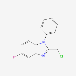 2-(Chloromethyl)-5-fluoro-1-phenylbenzimidazole