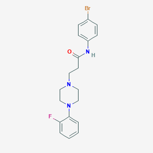 molecular formula C19H21BrFN3O B248910 N-(4-bromophenyl)-3-[4-(2-fluorophenyl)piperazin-1-yl]propanamide 