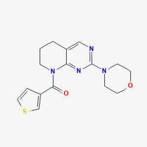 (2-morpholino-6,7-dihydropyrido[2,3-d]pyrimidin-8(5H)-yl)(thiophen-3-yl)methanone