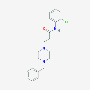 molecular formula C20H24ClN3O B248912 3-(4-benzylpiperazin-1-yl)-N-(2-chlorophenyl)propanamide 