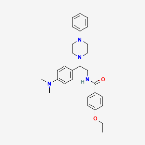 molecular formula C29H36N4O2 B2489121 N-(2-(4-(二甲基氨基)苯基)-2-(4-苯基哌嗪-1-基)乙基)-4-乙氧基苯甲酰胺 CAS No. 946286-55-1
