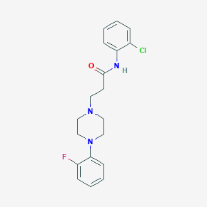molecular formula C19H21ClFN3O B248913 N-(2-chlorophenyl)-3-[4-(2-fluorophenyl)piperazin-1-yl]propanamide 