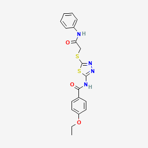 4-ethoxy-N-(5-((2-oxo-2-(phenylamino)ethyl)thio)-1,3,4-thiadiazol-2-yl)benzamide