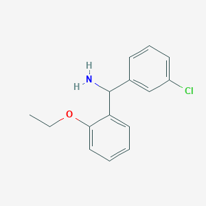 molecular formula C15H16ClNO B2489148 (3-氯苯基)-(2-乙氧基苯基)甲胺 CAS No. 1225868-35-8