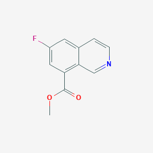 molecular formula C11H8FNO2 B2489168 Methyl 6-fluoroisoquinoline-8-carboxylate CAS No. 1909319-57-8