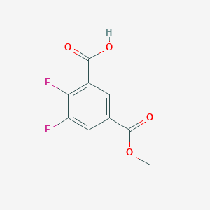 molecular formula C9H6F2O4 B2489170 2,3-Difluoro-5-(methoxycarbonyl)benzoic acid CAS No. 1822660-61-6
