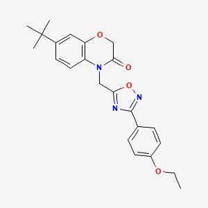 7-tert-butyl-4-{[3-(4-ethoxyphenyl)-1,2,4-oxadiazol-5-yl]methyl}-2H-1,4-benzoxazin-3(4H)-one
