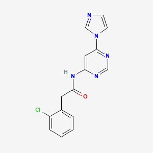 N-(6-(1H-imidazol-1-yl)pyrimidin-4-yl)-2-(2-chlorophenyl)acetamide