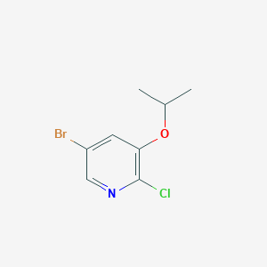 molecular formula C8H9BrClNO B2489191 5-Bromo-2-chloro-3-isopropoxypyridine CAS No. 1335058-63-3