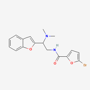 N-(2-(benzofuran-2-yl)-2-(dimethylamino)ethyl)-5-bromofuran-2-carboxamide
