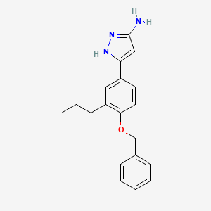 3-[4-(benzyloxy)-3-sec-butylphenyl]-1H-pyrazol-5-amine
