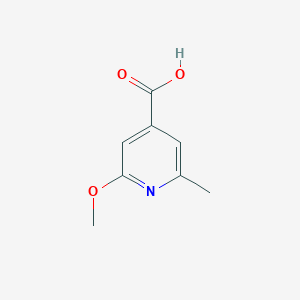 molecular formula C8H9NO3 B2489223 2-Methoxy-6-methylisonicotinic acid CAS No. 54221-94-2