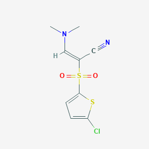 (2E)-2-[(5-chloro-2-thienyl)sulfonyl]-3-(dimethylamino)acrylonitrile