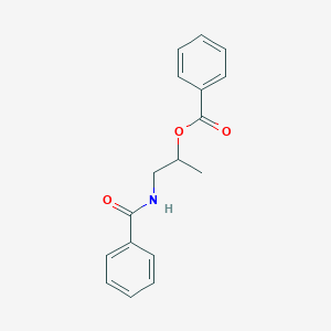 molecular formula C17H17NO3 B248923 2-(Benzoylamino)-1-methylethyl benzoate 