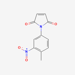 molecular formula C11H8N2O4 B2489235 1-(4-methyl-3-nitrophenyl)-1H-pyrrole-2,5-dione CAS No. 65833-10-5