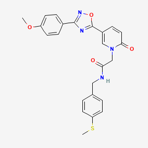 N-(3-fluorophenyl)-4-(4-methyl-3-oxo-3,4-dihydropyrido[2,3-b]pyrazin-2-yl)benzamide