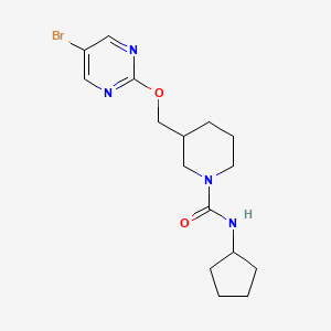 3-{[(5-bromopyrimidin-2-yl)oxy]methyl}-N-cyclopentylpiperidine-1-carboxamide