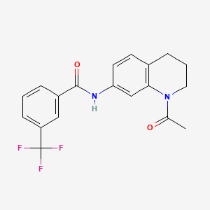 N-(1-acetyl-3,4-dihydro-2H-quinolin-7-yl)-3-(trifluoromethyl)benzamide