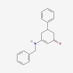 molecular formula C19H19NO B2489261 3-(Benzylamino)-5-phenylcyclohex-2-en-1-one CAS No. 202808-48-8